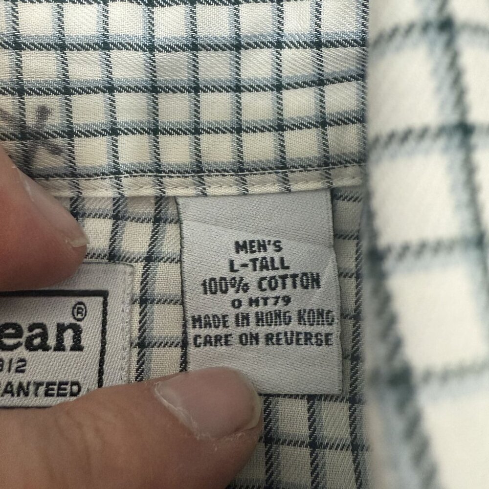 Lot of 3 90s Vintage L.L Bean Button Shirts Mens Tall Large Cottagecore Gorpcore - Picture 15 of 16